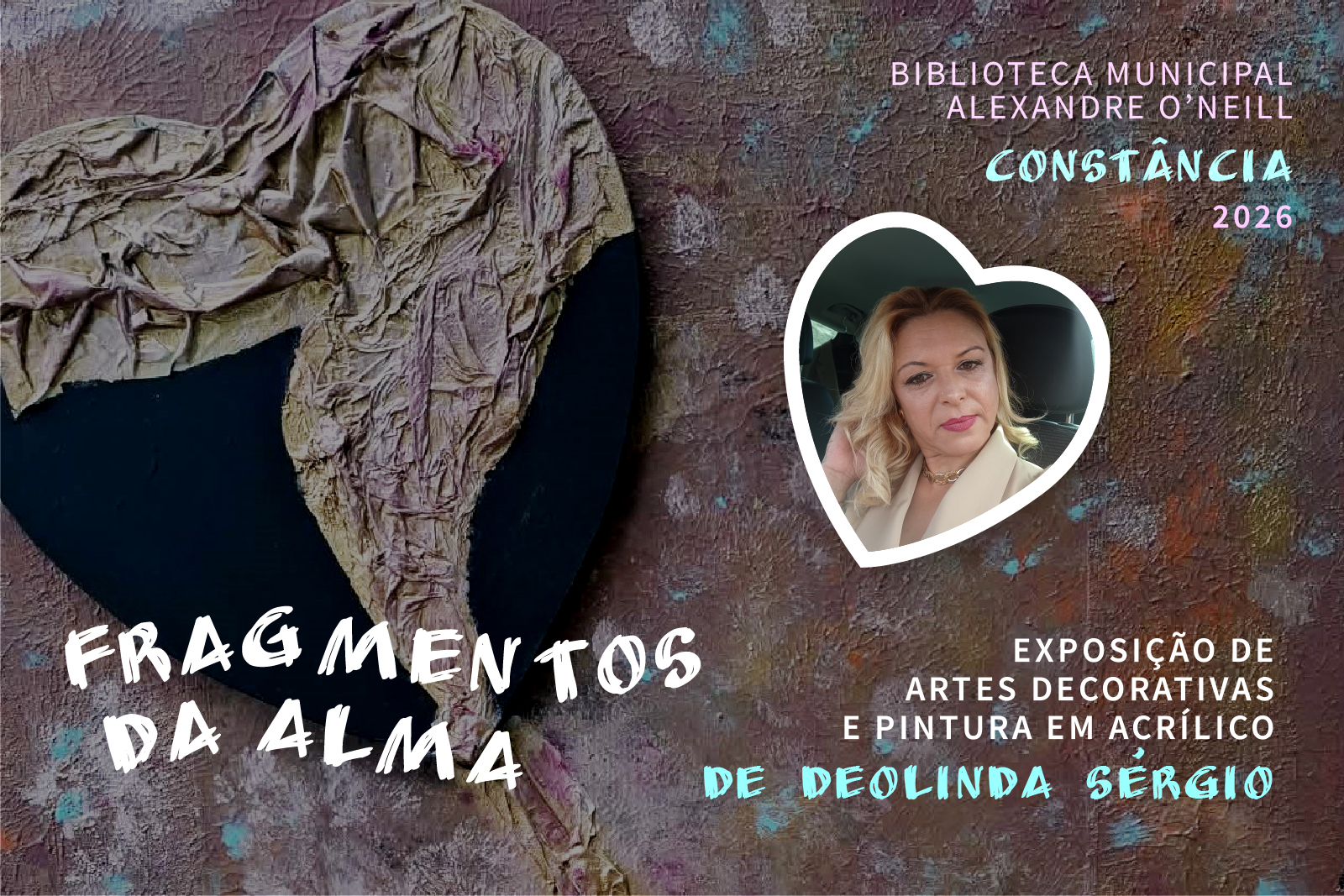 «Fragmentos da Alma» artes decorativas e pintura a óleo, de Deolinda Sérgio